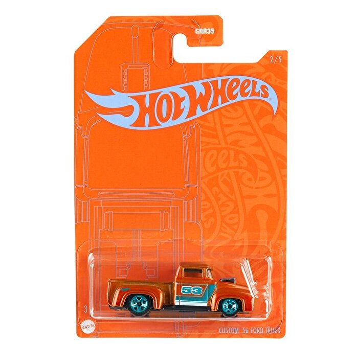 Hot Wheels Mavi ve Parlak Arabalar Custom '56 Ford Truck GRR37
