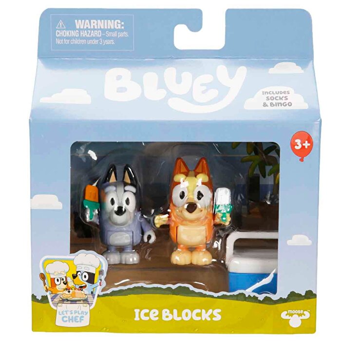 Bluey 2’li Aksesuarlı Figür Seti Ice Blocks