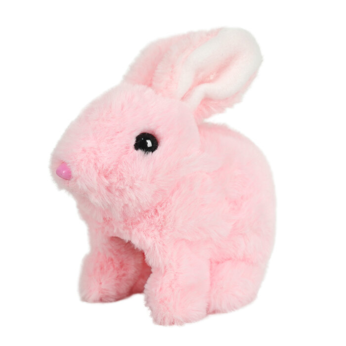 Pilli Sesli Fonksiyonlu Pembe Tavşan