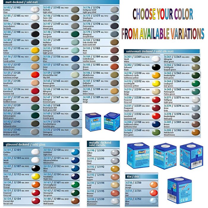 Revell Email Color Maket Boyası Raf Sky Mat 32159