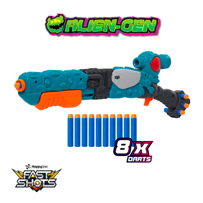 Allien- Gen Sonic Flytrap 10 Atış Dart FIrlatıcı Set