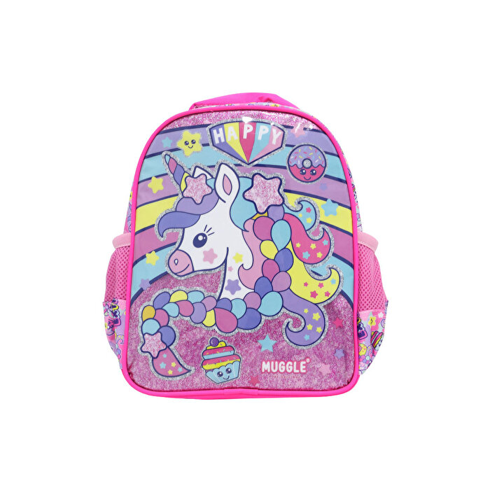 Muggle Happy Unicorn Anaokulu Çantası Pembe 6467