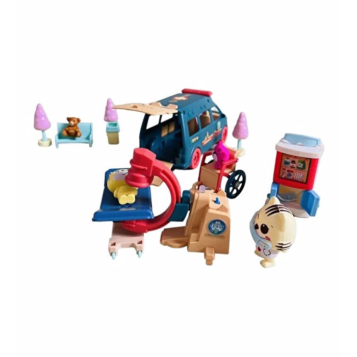 Meow Meow Yeşil Sesli Işıklı Ambulans Oyun Seti Seri 2