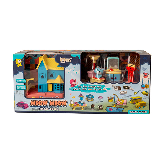 Şehir Seti Sesli Işıklı Kedili Tuvalet Seti