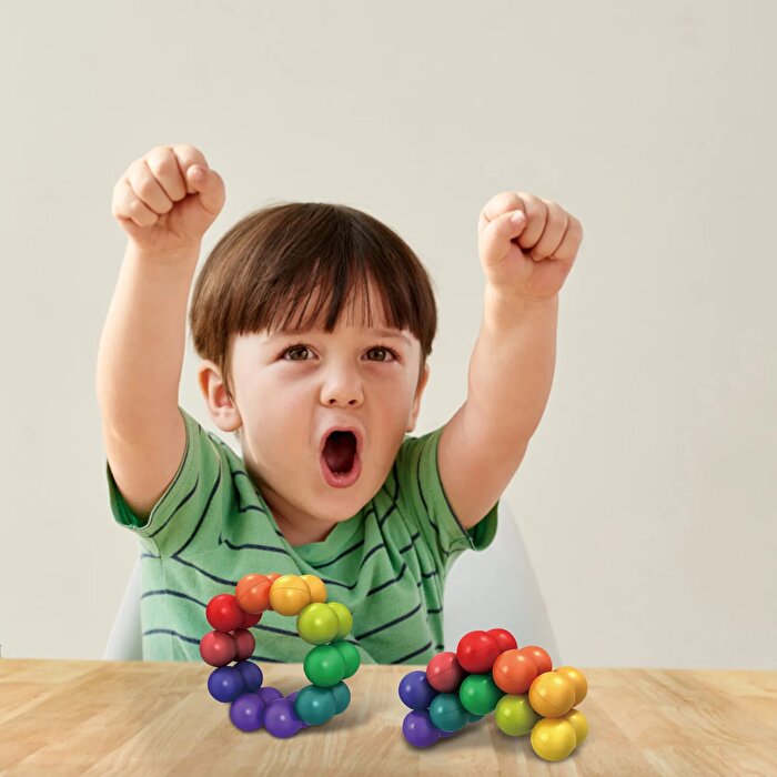 3D Gökkuşağı Renkli Plastik Eğitici Dekompresyon Toplar