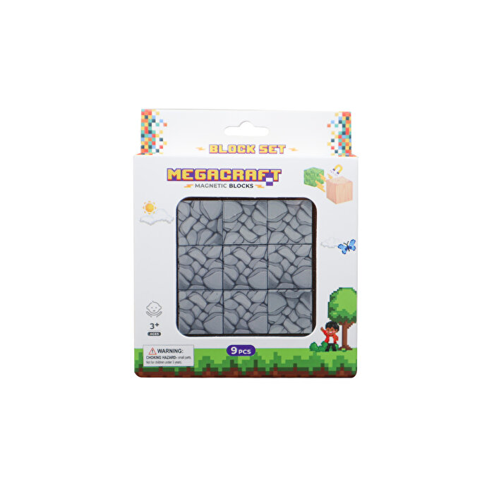 Magnivity Manyetik Bloklar Koyu Gri Taş Blok