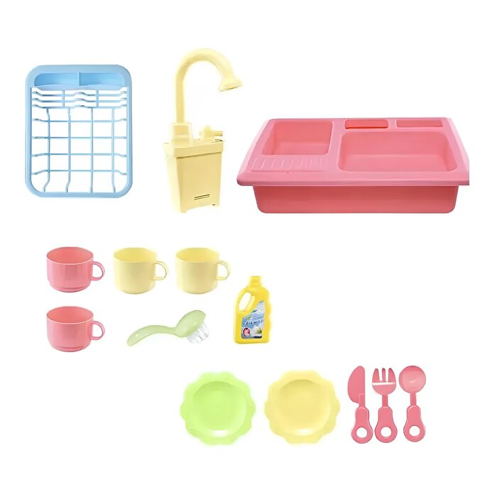 Pilli Mutfak Lavabo Oyun Seti 16 Parça