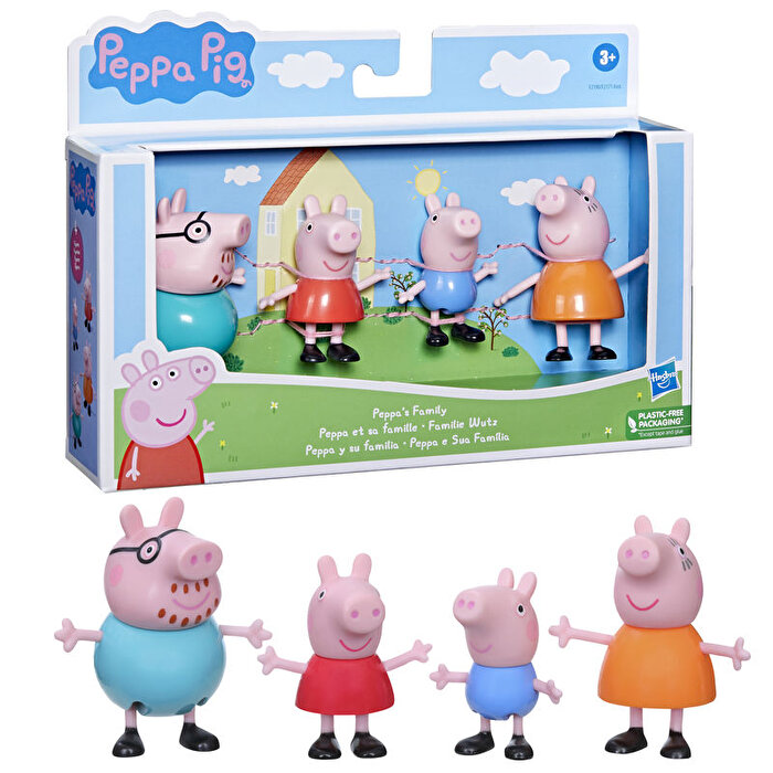 Peppa Pig Ve Ailesi Dörtlü Figür Seti Family F2190