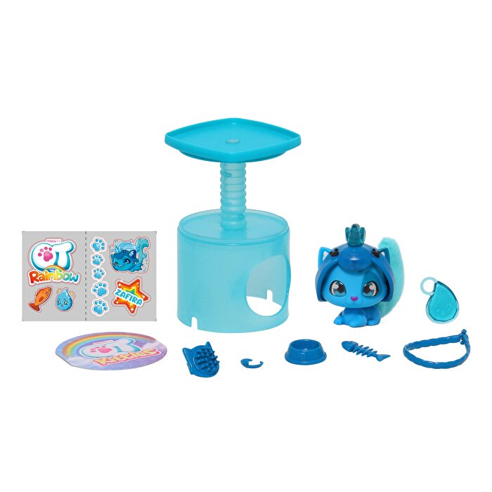 QT Kittie Gökkuşağı Serisi Sürpriz Aksesuarlı Yavru Kedi Mermie