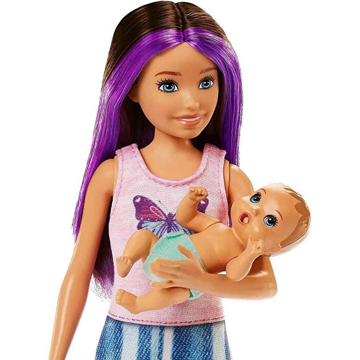 Barbie Skipper Bebek Bakıcılığı Beşikli Oyun Seti HJY33