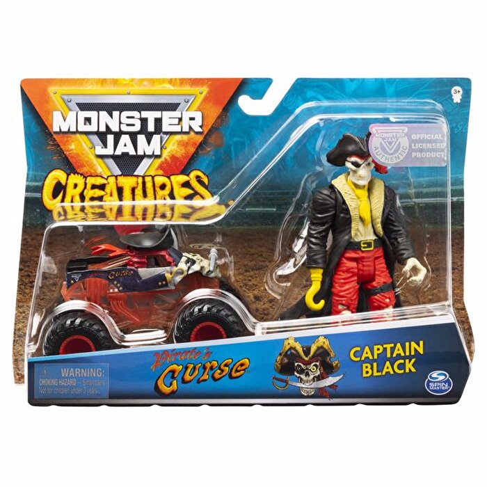 Monster Jam 1:64 Ölçekli Canavar Kamyon ve Captain Black