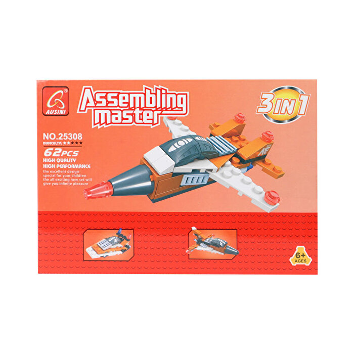 Ausini Assembling Hava Aracı Seti  62 Parça
