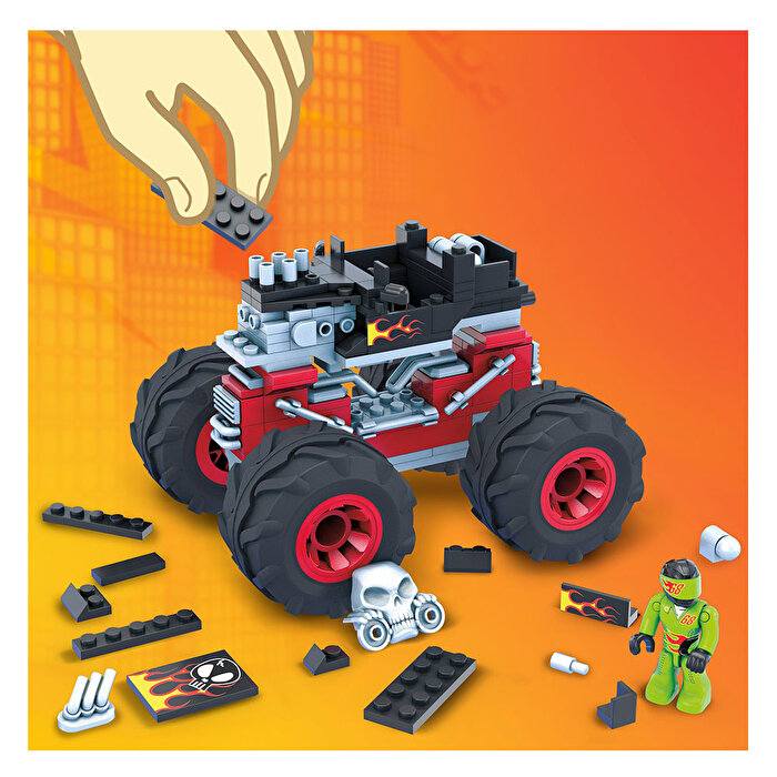 Mega Bloks Hot Wheels Monster Truck Blok Araçlar Bone Shaker GVM27