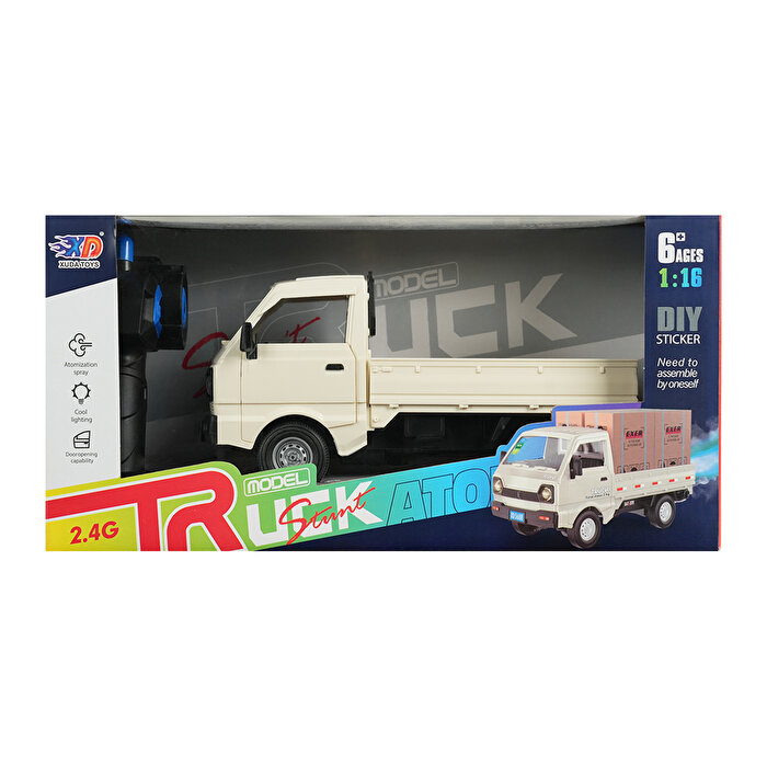 Şarjlı Kumandalı Duman Atan Kamyonet Beyaz