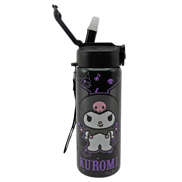 Kuromi Çelik Siyah Matara 600 Ml