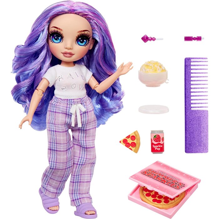 Rainbow High Jr. High Pijama Partisi Bebeği Violet Willow