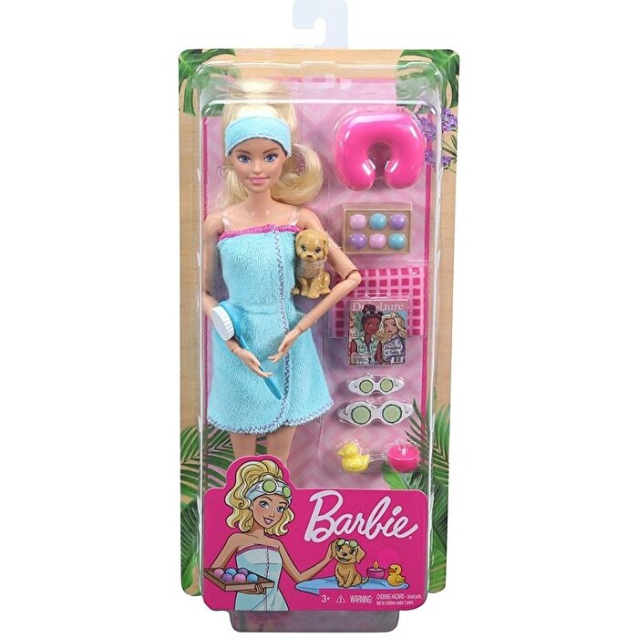 Barbie Wellness Barbie'nin Spa Günü Bebekleri Spa Temalı GJG55