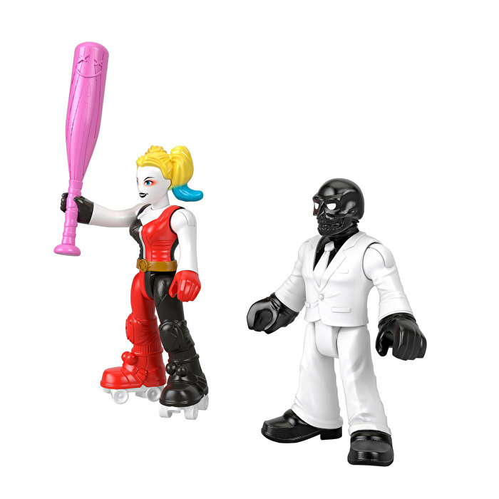 Imaginext DC Super Friends Aksiyon Figürleri Harley Quinn ve Black Mask GKJ67