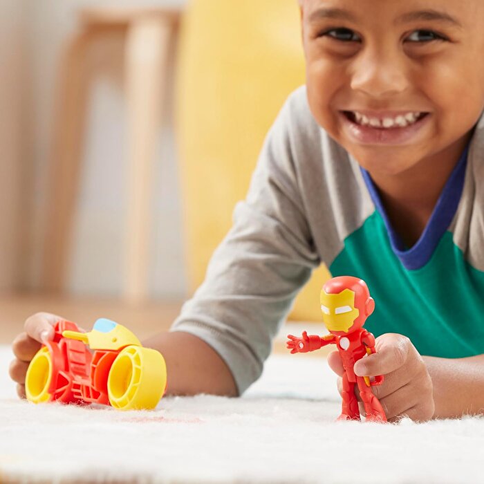 Spider And His Amazing Friends Motosiklet ve Figür İron Man F9346