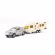 1:48 Ölçekli Die Cast Karavanlı Araç MK1021 Kırmızı
