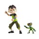 Ben 10 Aksiyon Figürler S1W8 Omni Glitch Heroes Ben Heatblast Shockrock
