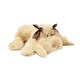 Yatan Tembel Köpek Kahverengi Peluş 45 Cm