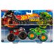 Hot Wheels Monster Trucks Güçlü İkili 1:64 Arabalar Tri To Crush-Me vs Baja Buster HLT66