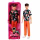 Barbie Yakışıklı Ken Bebekler Mor Saçlı ve Ekose Gömlekli GYB05