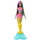 Barbie Dreamtopia Denizkızı Bebekler Pembe Mavi Saçlı (GJK08)