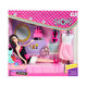 Koyu Pembe Puantiyeli Doll Bebek 856A3