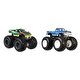 Hot Wheels Monster Trucks Güçlü İkili 1:64 Arabalar Tri To Crush-Me vs Baja Buster HLT66