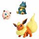 Pokemon Battle Figür 3'lü Set S10 Vaporeon Eevee Aipom