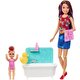 Barbie Bebek Bakıcılığı Oyun Seti Uyku Temalı Açık Tenli Bebek HJY33