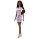 Barbie Pırıltılı Barbie Bebekler Mor Çizgili Elbiseler FXL69