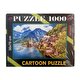 Cartoon Puzzle 1000 Parça Tren