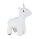 Valeria Unicorn Beyaz Gri Ayaklı Peluş